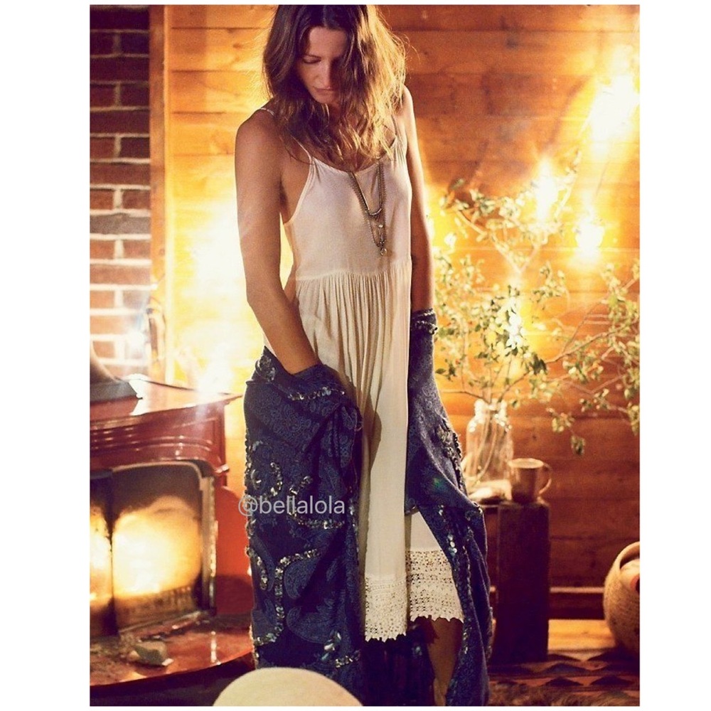 NEW Free People bohemian crochet dress. - Picture 2 of 5